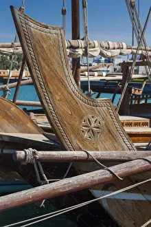 Qatar, Doha, Dhows on Doha Bay, detail Qatar, Doha, Dhows on Doha Bay, detail