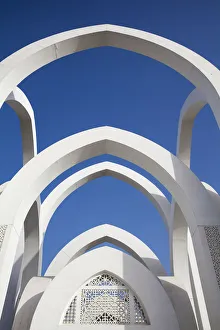 Qatar, Doha, Monument in El Bidda Park Qatar, Doha, Monument in El Bidda Park