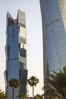 Qatar, Doha, West Bay buildings, Palm Tower and Al Bidda Tower Qatar, Doha, West Bay buildings, Palm Tower and Al Bidda Tower
