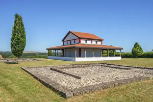 Reconstructed gallo-roman Temple on Martberg, Pommern, Mosel Valley, Rhineland-Palatinate Reconstructed gallo-roman Temple on Martberg, Pommern, Mosel Valley, Rhineland-Palatinate