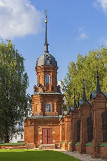 Red brick tower, Volokolamsk, Tver region, Russia Red brick tower, Volokolamsk, Tver region, Russia