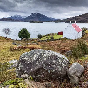 Red roofed croft, Applecross, Scotland Red roofed croft, Applecross, Scotland
