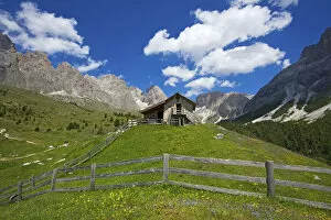 Images Dated 16th June 2012: Refugio Firenze in Cisles, Ortisei, Seceda, Val Gardena, Trentino, South Tyrol, Italy