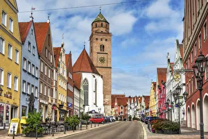 Reichsstrasse street, Donauworth, Bavaria, Germany Reichsstrasse street, Donauworth, Bavaria, Germany