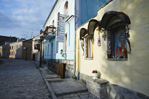 Religious shrine in street, Kamyanets-Podilsky, Podillya, Ukraine Religious shrine in street, Kamyanets-Podilsky, Podillya, Ukraine