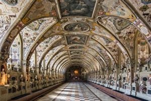 The Renaissance style Antiquarium Hall, Residenz former royal palace, Munich, Bavaria The Renaissance style Antiquarium Hall, Residenz former royal palace, Munich, Bavaria