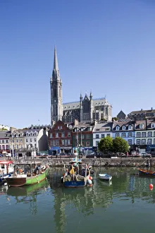 Republic of Ireland, County Cork, Cobh Harbour and St.Colmans Cathedral Republic of Ireland, County Cork, Cobh Harbour and St.Colmans Cathedral