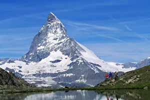 Riffelsee, Matterhorn, Zermatt, Wallis, Schweiz Riffelsee, Matterhorn, Zermatt, Wallis, Schweiz