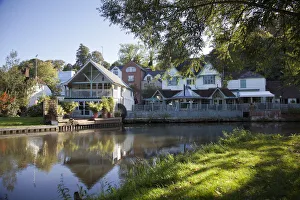 River Wey, Guildford, Surrey, England, UK River Wey, Guildford, Surrey, England, UK