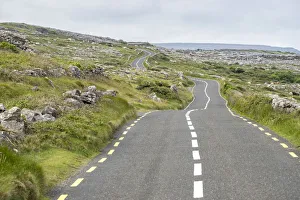 Road in Burren National Park, Munster, Co.Clare, Ireland, Europe Road in Burren National Park, Munster, Co.Clare, Ireland, Europe
