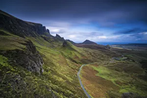 Road on Quiraing, Isle of Skye, Highland Region, Scotland, United Kingdom Road on Quiraing, Isle of Skye, Highland Region, Scotland, United Kingdom