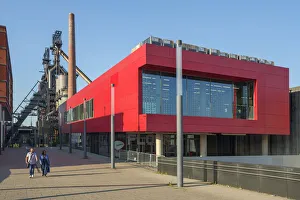 Rockhal music hall with former steel works museum at Belval, Esch-sur-Alzette, Kanton Rockhal music hall with former steel works museum at Belval, Esch-sur-Alzette, Kanton