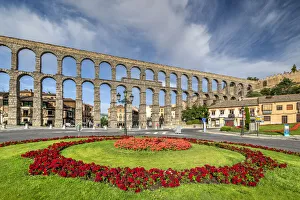 Roman aqueduct, Segovia, Castile and Leon, Spain Roman aqueduct, Segovia, Castile and Leon, Spain