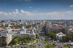Romania, Bucharest, Piata Universitatii, Coltea Hospital along Boulevard IC Bratianu Romania, Bucharest, Piata Universitatii, Coltea Hospital along Boulevard IC Bratianu