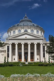 Romania, Bucharest, Romanian Atheneum, exterior Romania, Bucharest, Romanian Atheneum, exterior