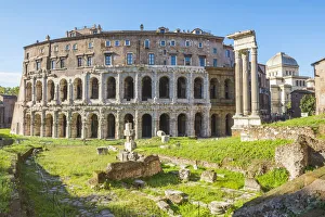 Rome, Lazio, Italy. Theatre of Marcellus ruins Rome, Lazio, Italy. Theatre of Marcellus ruins