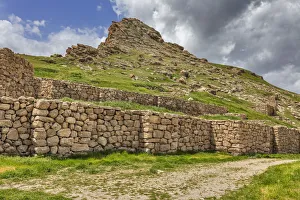 Ruins of Urarten fortress, 7th century BC, archeological site, Bastam, West Azerbaijan Ruins of Urarten fortress, 7th century BC, archeological site, Bastam, West Azerbaijan