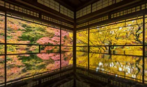 Rurikoin Temple Garden Reflection, Kyoto, Japan Rurikoin Temple Garden Reflection, Kyoto, Japan