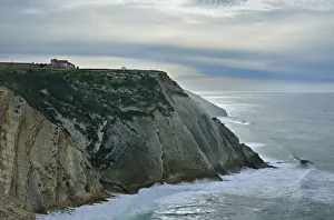 The sanctuary of Espichel Cape facing the Atlantic Ocean. Sesimbra, Portugal The sanctuary of Espichel Cape facing the Atlantic Ocean. Sesimbra, Portugal