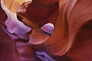 Sandstone erosion landscape in Lower Antelope Canyon - USA, Arizona, Coconino