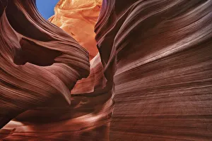 Sandstone erosion landscape in Lower Antelope Canyon - USA, Arizona, Coconino