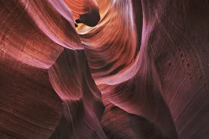 Sandstone erosion landscape in Lower Antelope Canyon - USA, Arizona, Coconino