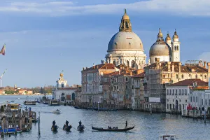 Santa Maria della Salute and Canal Grande at sunset. Venice, Veneto, Italy Santa Maria della Salute and Canal Grande at sunset. Venice, Veneto, Italy