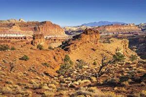 Scenic view of Sunset Point Overlook, Capitol Reef National Park, Utah Scenic view of Sunset Point Overlook, Capitol Reef National Park, Utah