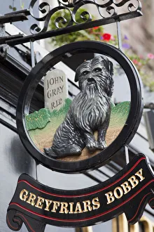 Scotland, Edinburgh, Greyfriars Bobby Pub Sign Scotland, Edinburgh, Greyfriars Bobby Pub Sign