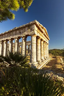 Segesta, Sicily. Temple of Segesta at sunset Segesta, Sicily. Temple of Segesta at sunset