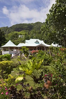 Seychelles, Mahe Island, Anse aux Pins, Creole Craft Village, buildings Seychelles, Mahe Island, Anse aux Pins, Creole Craft Village, buildings