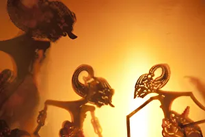 Shadow puppets, Kuala Lumpur, Malaysia Shadow puppets, Kuala Lumpur, Malaysia