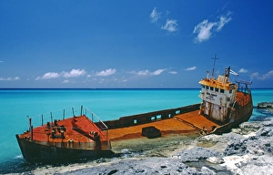 Shipwreck of the Gallant Lady on the coast of North Bimini Shipwreck of the Gallant Lady on the coast of North Bimini