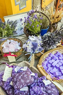 Shop selling typical lavender products in Valensole, Provence, France Shop selling typical lavender products in Valensole, Provence, France