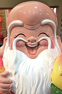 Shou Xing The God Of Longevity In The Form Of A Chinese New Year Decoration, Hong Kong Shou Xing The God Of Longevity In The Form Of A Chinese New Year Decoration, Hong Kong