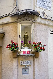 Shrine on a street corner, Valletta, Malta Shrine on a street corner, Valletta, Malta