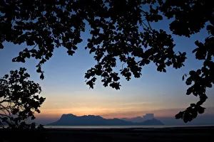 Silhouette of Gunung Sipang Peninsula, Bako National Park, Sarawak, Malaysian Borneo Silhouette of Gunung Sipang Peninsula, Bako National Park, Sarawak, Malaysian Borneo