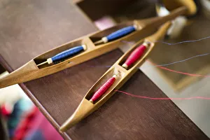 Silk Thread Print at Ock Pop Tok Weaving Centre