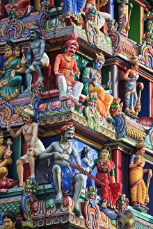 Singapore, Chinatown, Sri Mariamman Hindu Temple Singapore, Chinatown, Sri Mariamman Hindu Temple