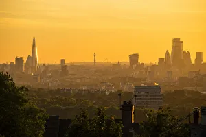 Skyline of City of London & The Shard, London, England, UK Skyline of City of London & The Shard, London, England, UK