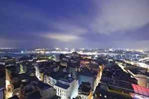 Skyline of Istanbul from the Beyoglu area, Istanbul, Turkey Skyline of Istanbul from the Beyoglu area, Istanbul, Turkey