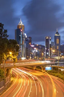 Skyline and typhoon shelter, Causeway Bay, Hong Kong Island, Hong Kong Skyline and typhoon shelter, Causeway Bay, Hong Kong Island, Hong Kong