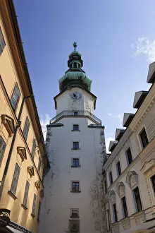 Slovakia, Bratislava, Old Town, St. Michaels Gate and Tower Slovakia, Bratislava, Old Town, St. Michaels Gate and Tower