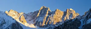 Prints of Slovenia, Gorenjska Region, Triglav National Park. The mountain Skrlatica, seen from the Vrsic Pass Slovenia Prints: Vrsic Pass Print: Skrlatica Mountain, Triglav National Park