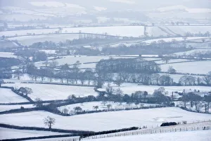 Snow covered mid Devon countryside in Winter near Crediton. February 2009 Snow covered mid Devon countryside in Winter near Crediton. February 2009