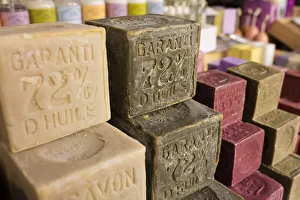 Soap at a market in Valensole, Provence, France Soap at a market in Valensole, Provence, France
