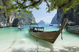 South East Asia, Thailand, Krabi province, Koh Hong archipelago, Koh Lading, long-tail South East Asia, Thailand, Krabi province, Koh Hong archipelago, Koh Lading, long-tail