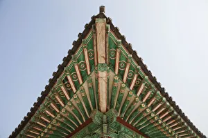 South Korea, Gyeongju, Bulguksa Temple, Roof Detail South Korea, Gyeongju, Bulguksa Temple, Roof Detail