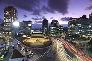 South Korea, Seoul, Namdaemun Gate at night, also known as the Sungnyemun (literally South Korea, Seoul, Namdaemun Gate at night, also known as the Sungnyemun (literally