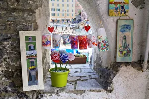 Souvenirs shop, Camogli, Liguria, Italy, Europe Souvenirs shop, Camogli, Liguria, Italy, Europe